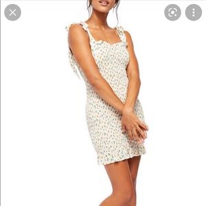 Free People Bella smocked mini dress